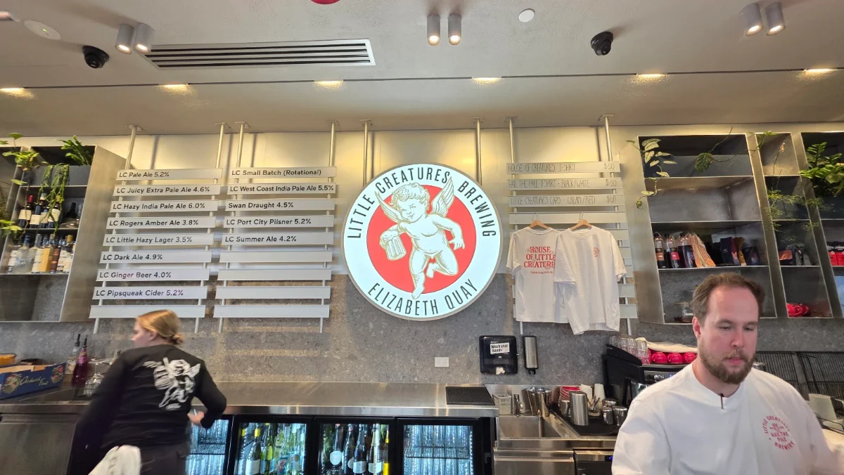 Menu, Little Creatures Elizabeth Quay