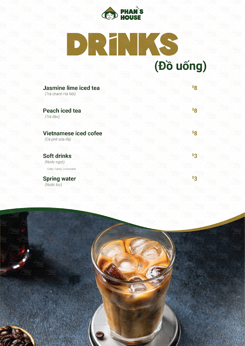 Menu, Phan's House