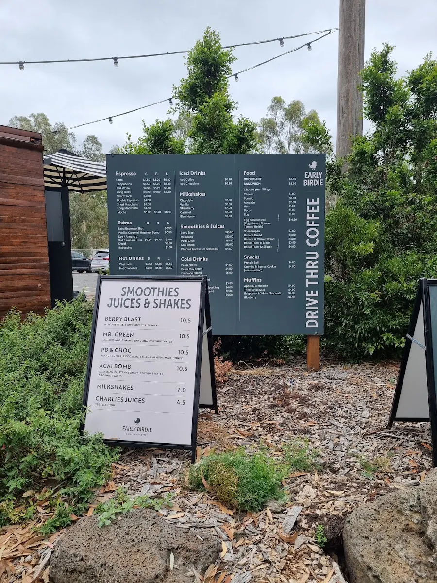 Menu, Early Birdie