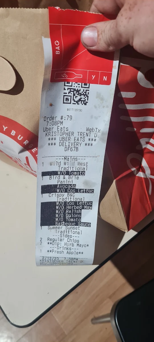 Menu, Grill'd Burgers - Ocean Keys