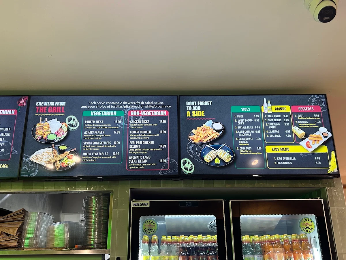 Menu, Tikka Taco Day