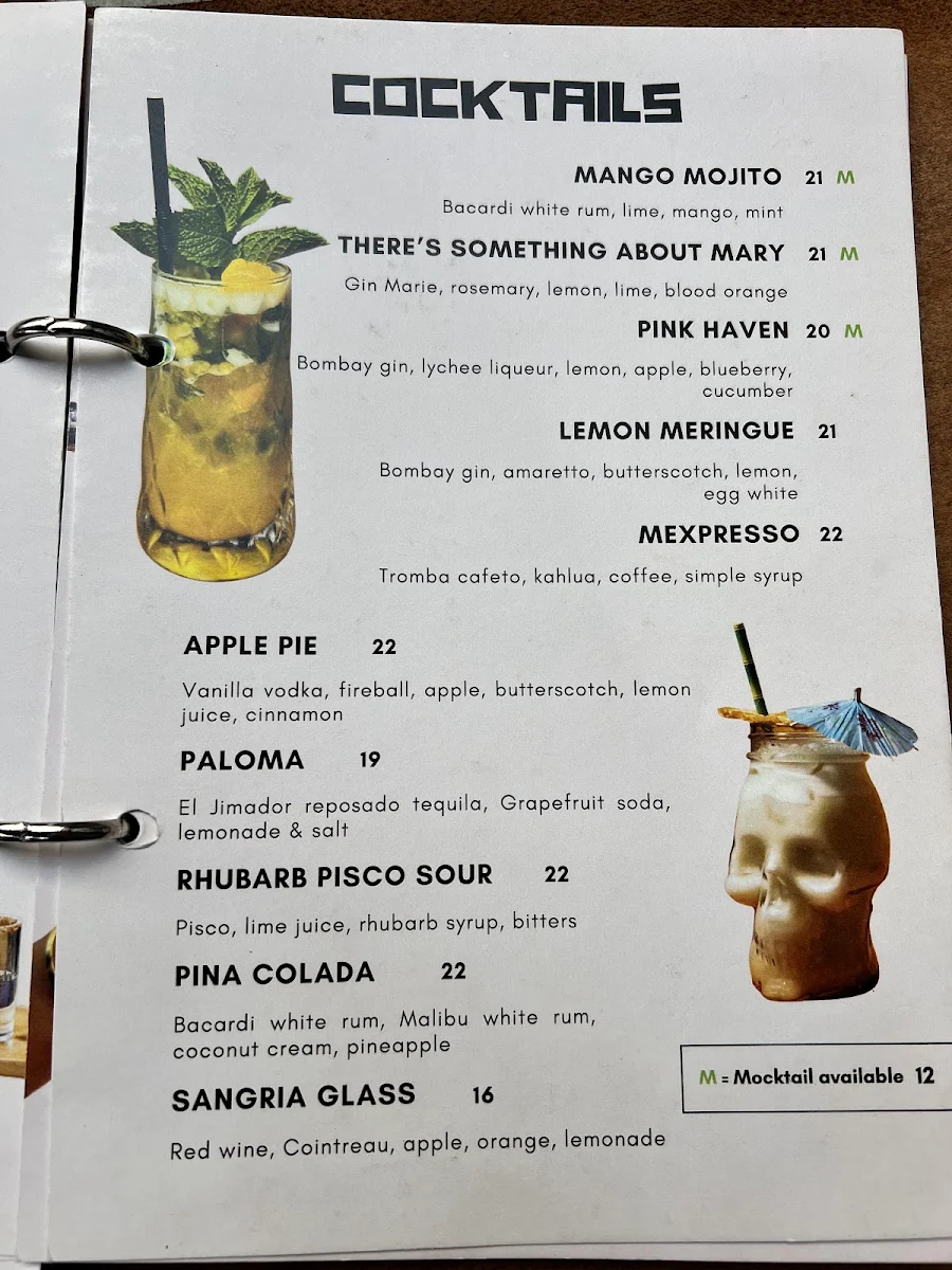 Menu, La Cabra Mexican - Hawthorn