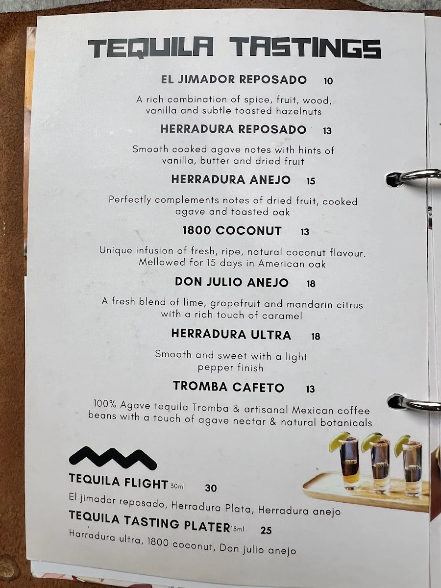 Menu, La Cabra Mexican - Hawthorn