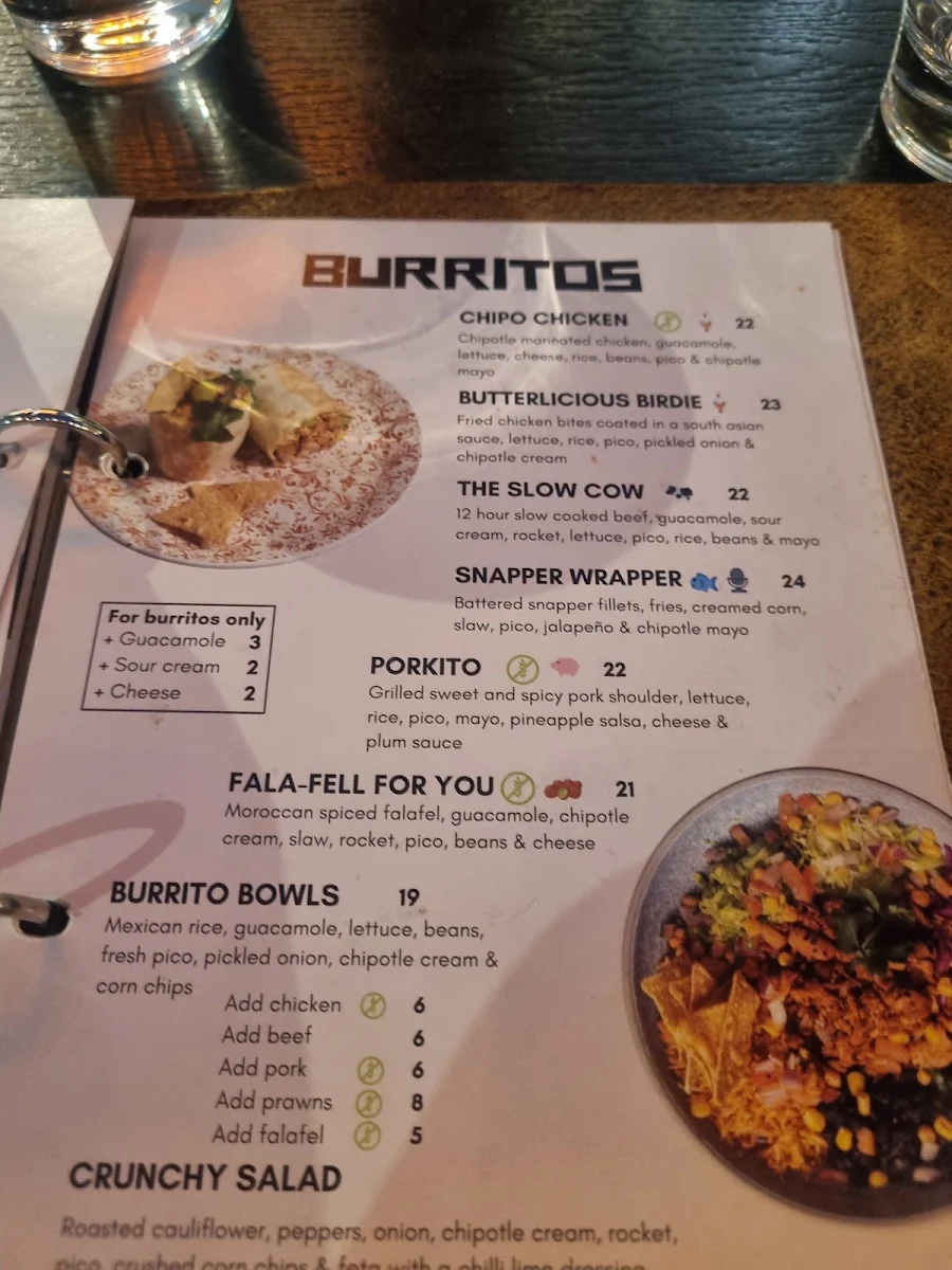 Menu, La Cabra Mexican - Hawthorn
