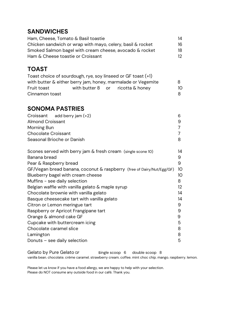 Menu, Chicken & Fishhead - Cafe and Store