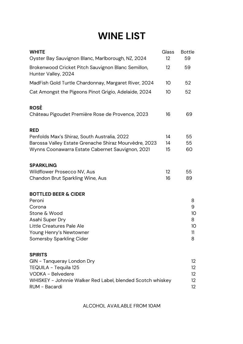 Menu, Chicken & Fishhead - Cafe and Store