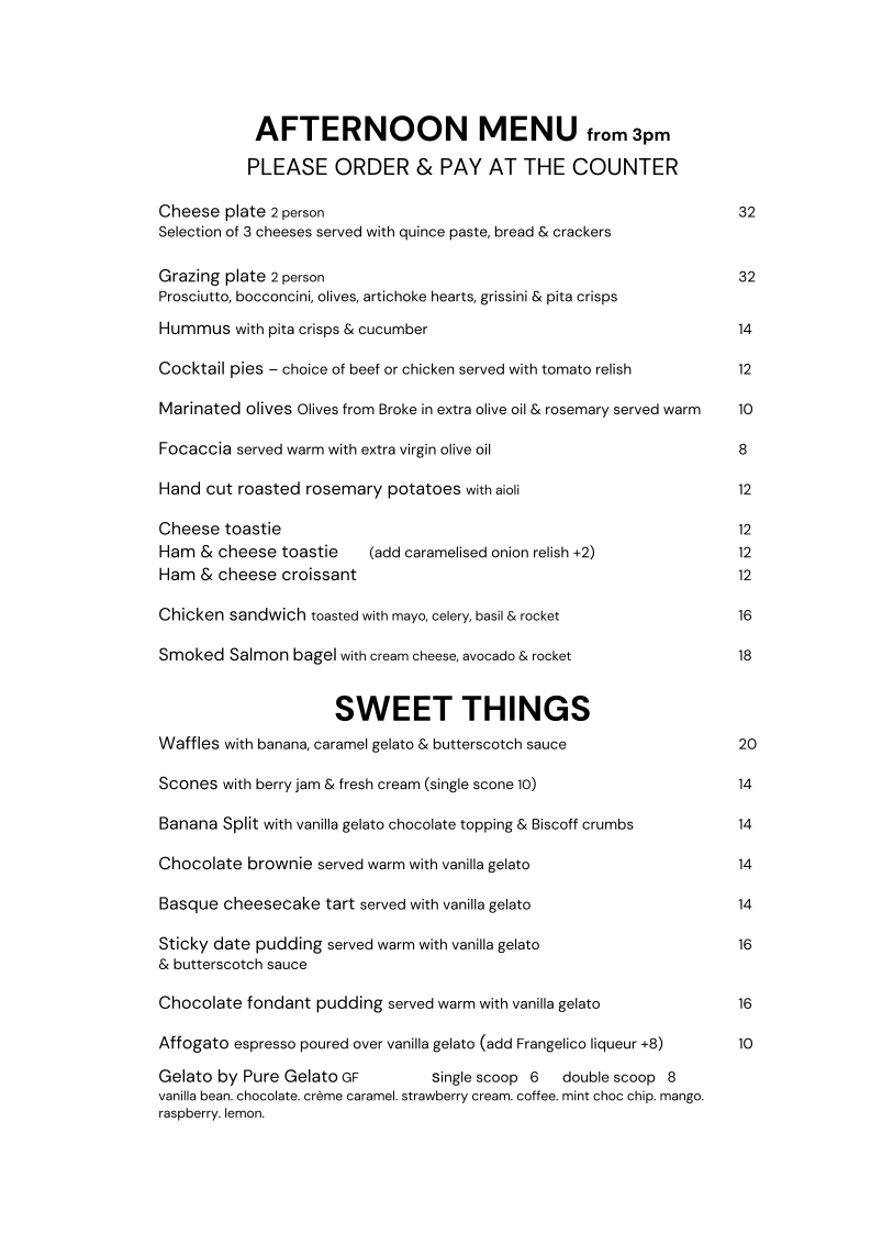 Menu, Chicken & Fishhead - Cafe and Store