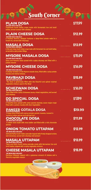 Menu, Desi Dhamaal