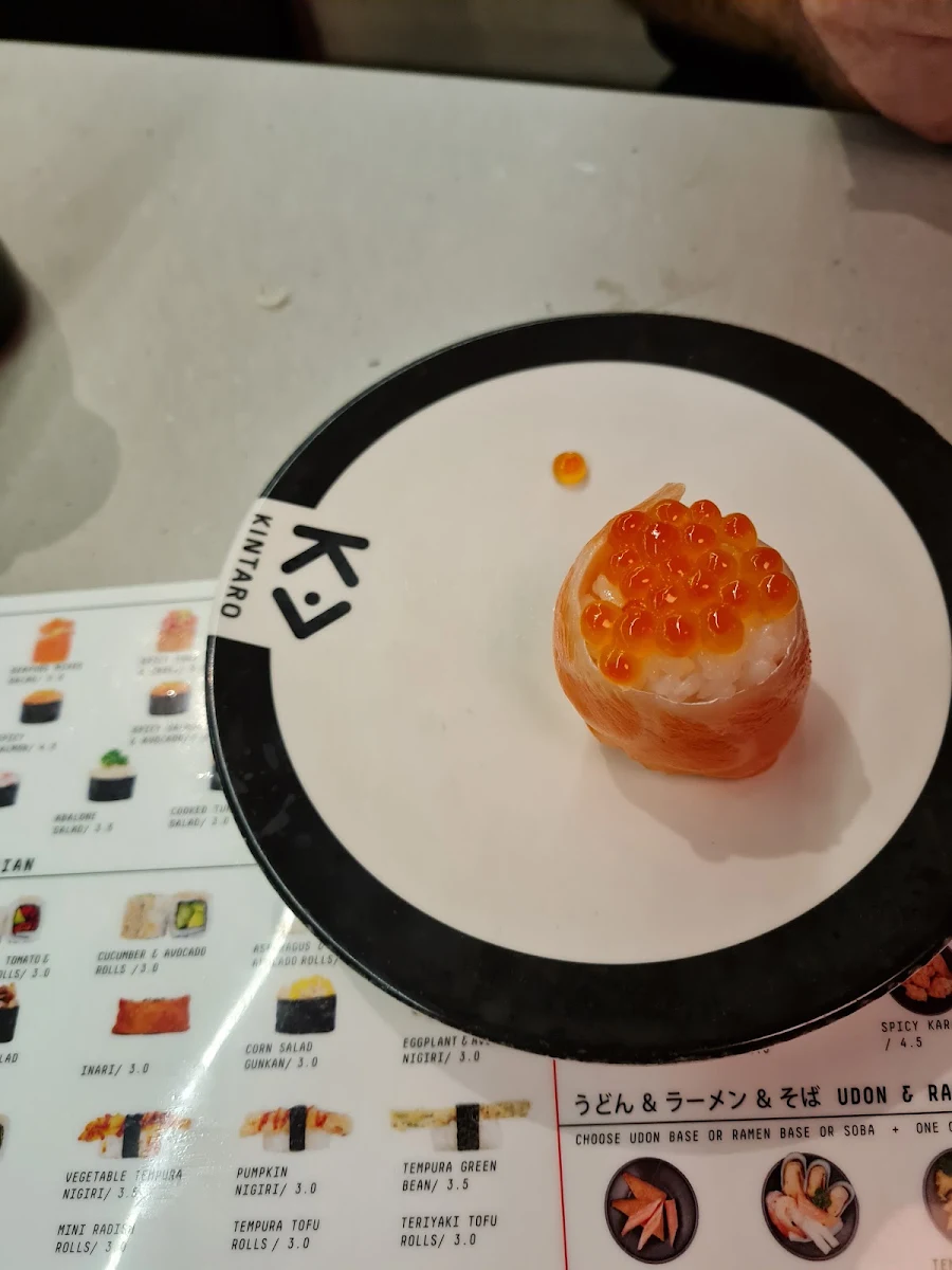 Menu, Kintaro Sushi Train