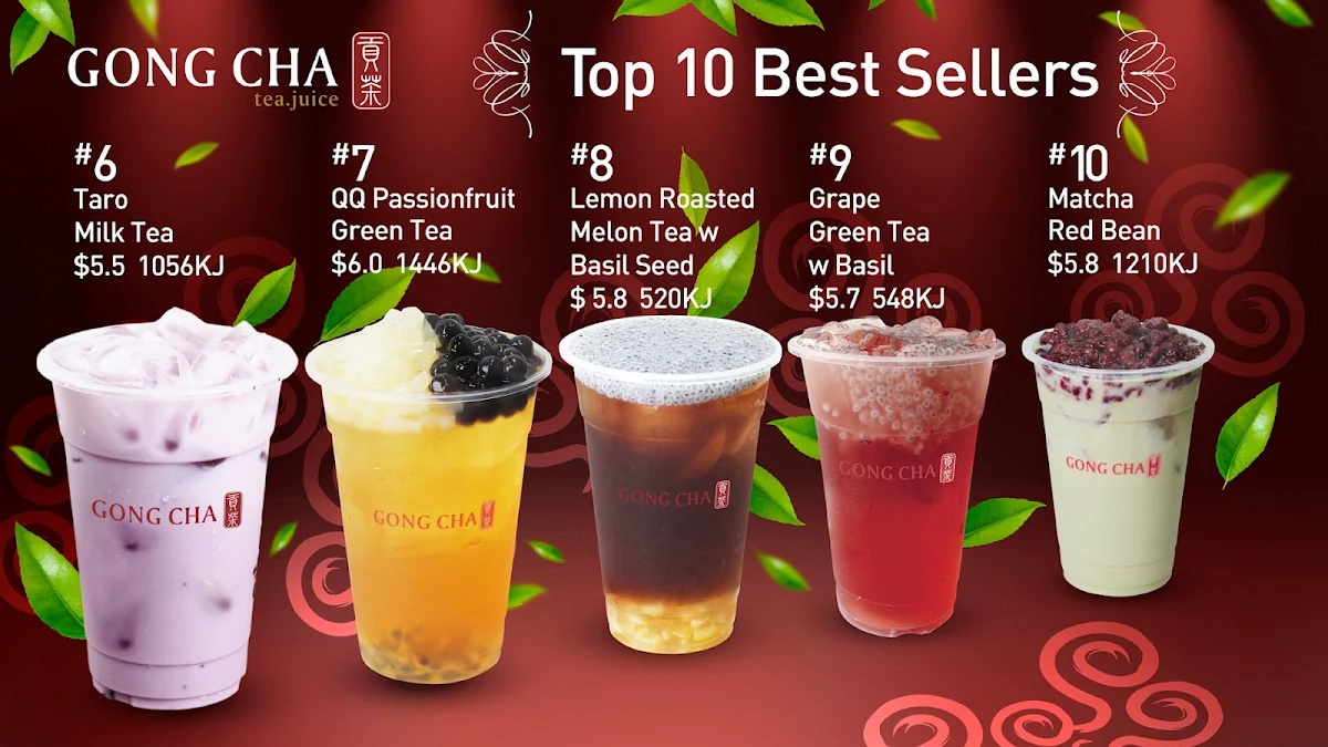 Menu, Gong Cha Canley Vale
