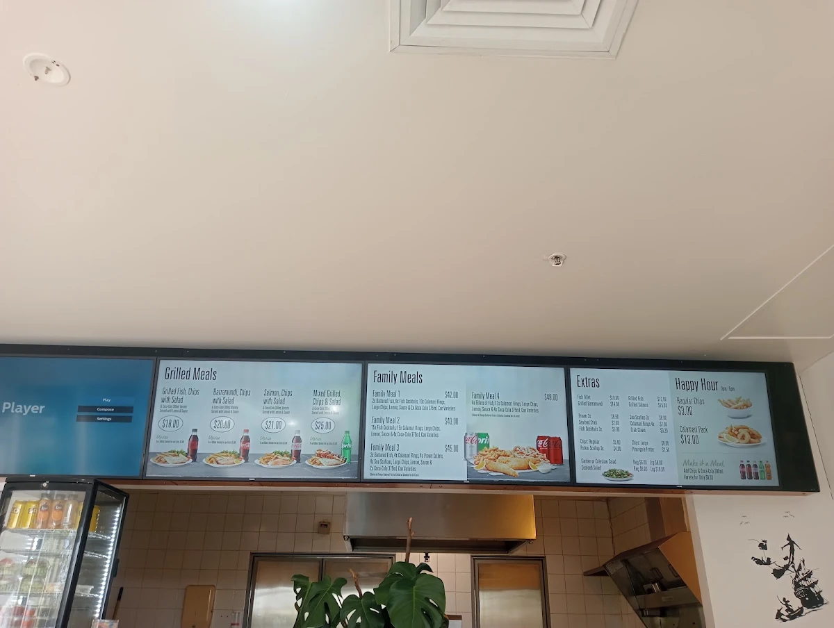 Menu, Chullora oceanfoods