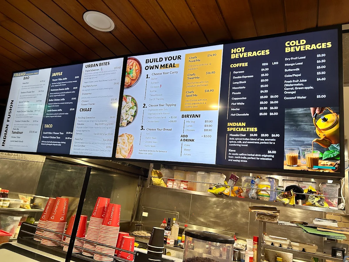 Menu, FIRANGI by asap eats
