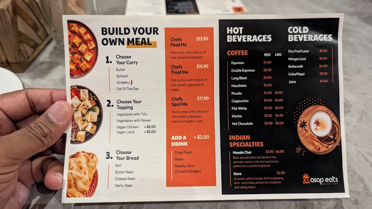Menu, FIRANGI by asap eats