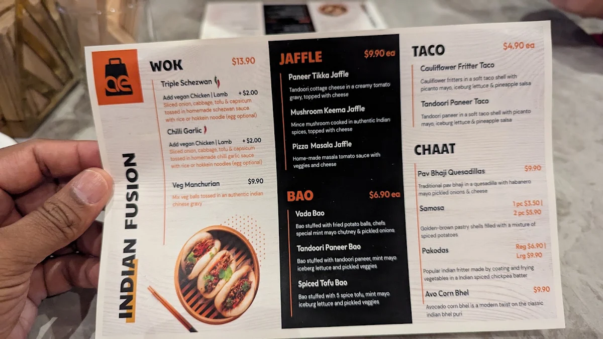 Menu, FIRANGI by asap eats