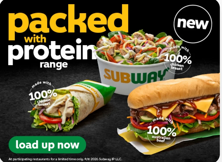 Menu, Subway