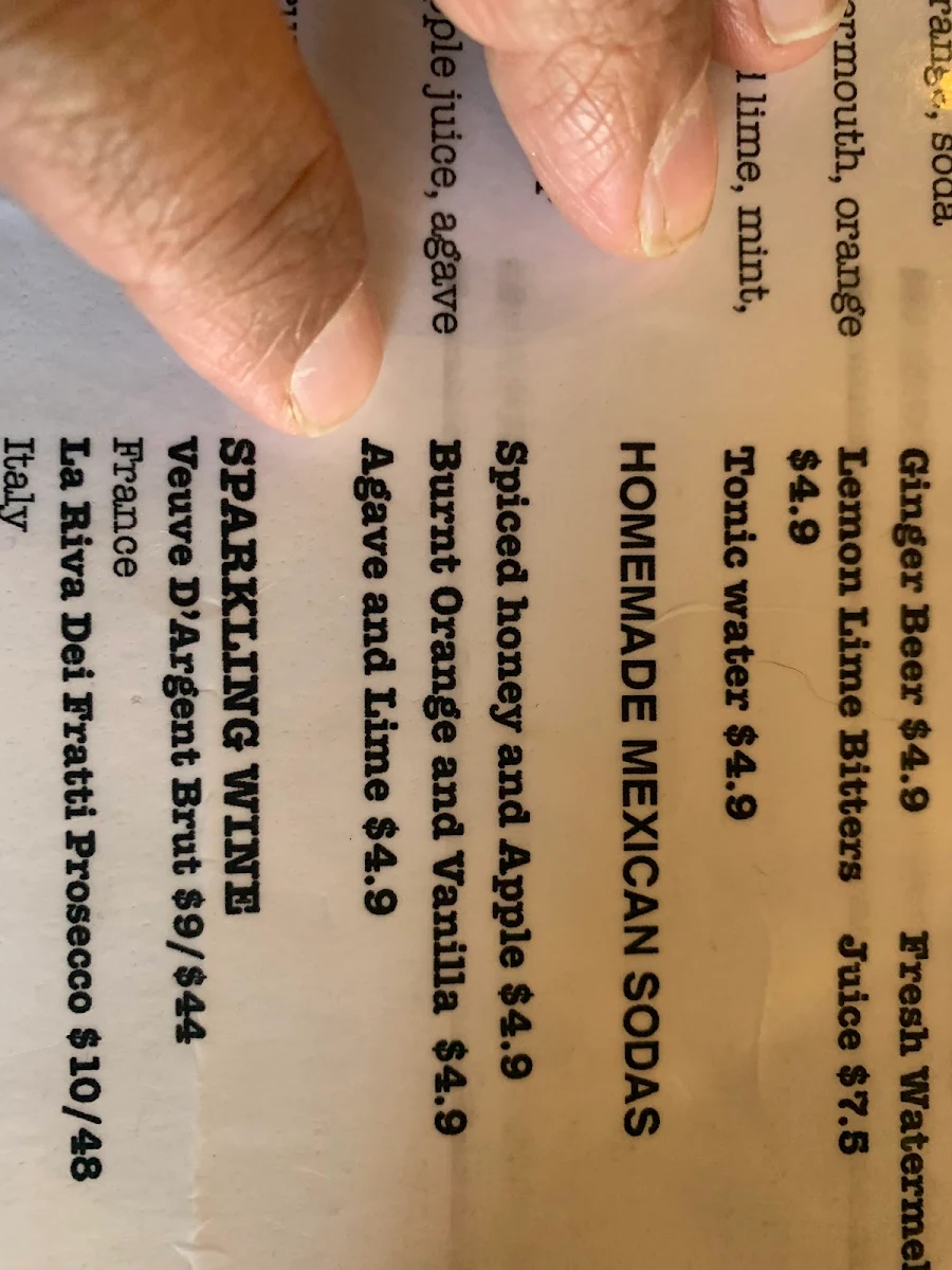 Menu, Freshie Mex - Freshwater