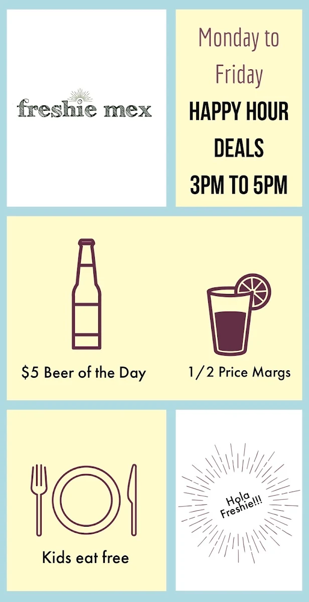 Menu, Freshie Mex - Freshwater