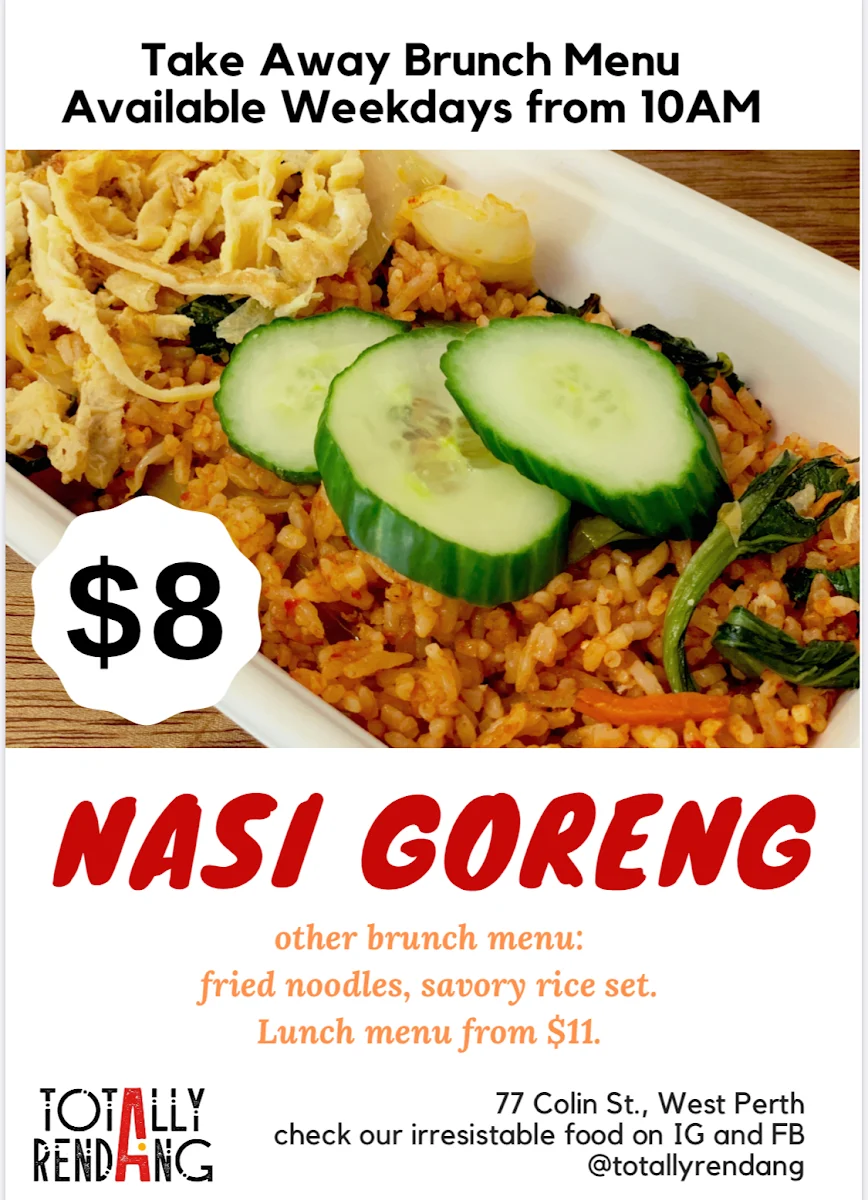 Menu, Totally Rendang