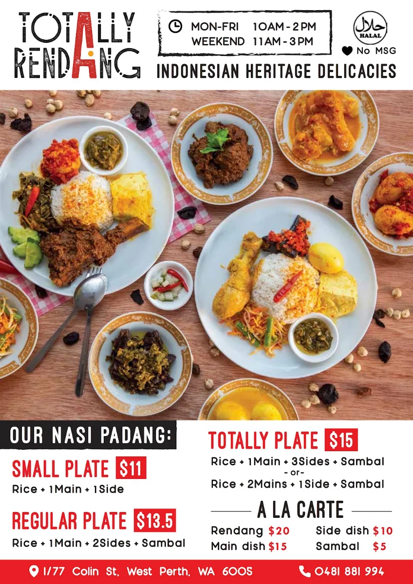 Menu, Totally Rendang