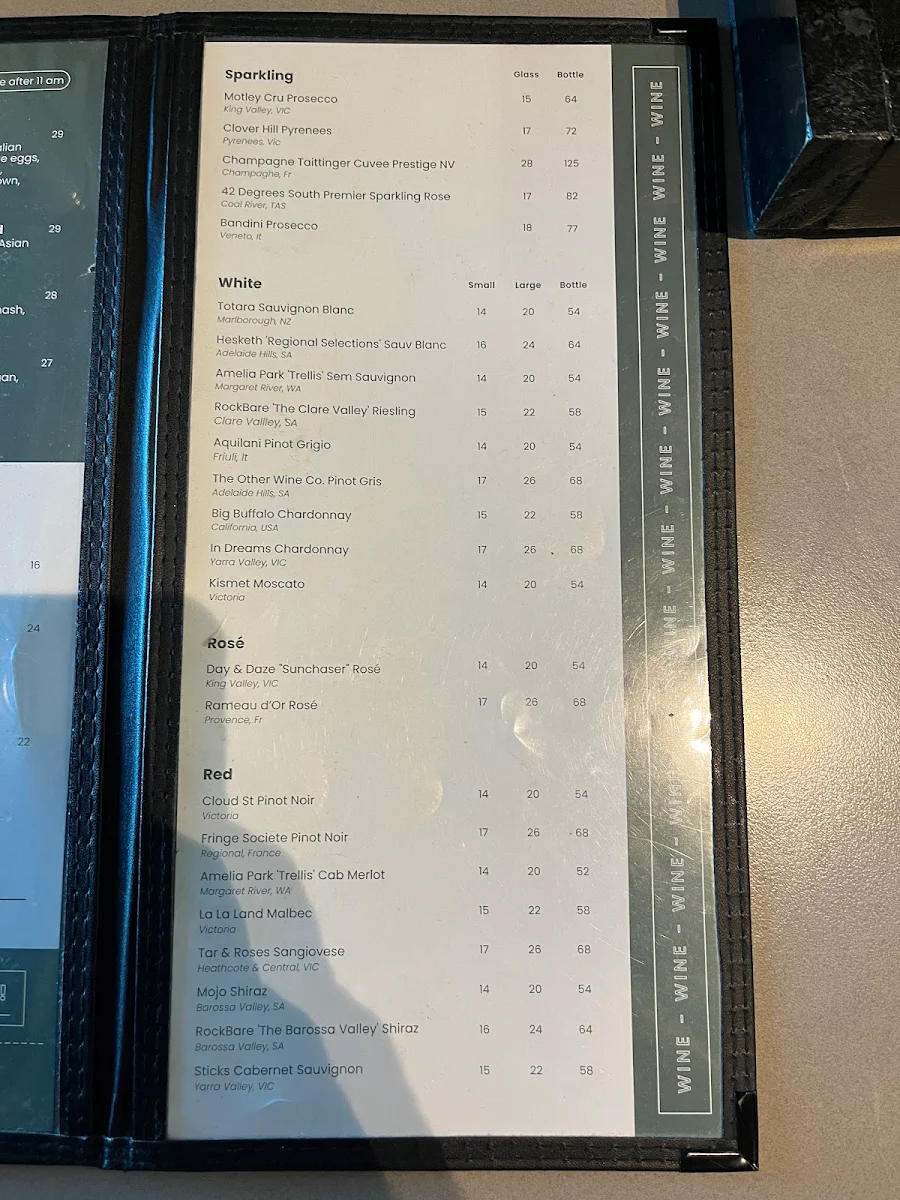 Menu, Two Johns Taphouse @ T2 Melbourne
