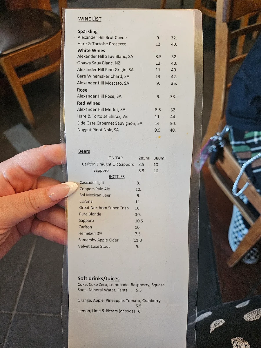 Menu, beach162 Restaurant, Cafe, Bar
