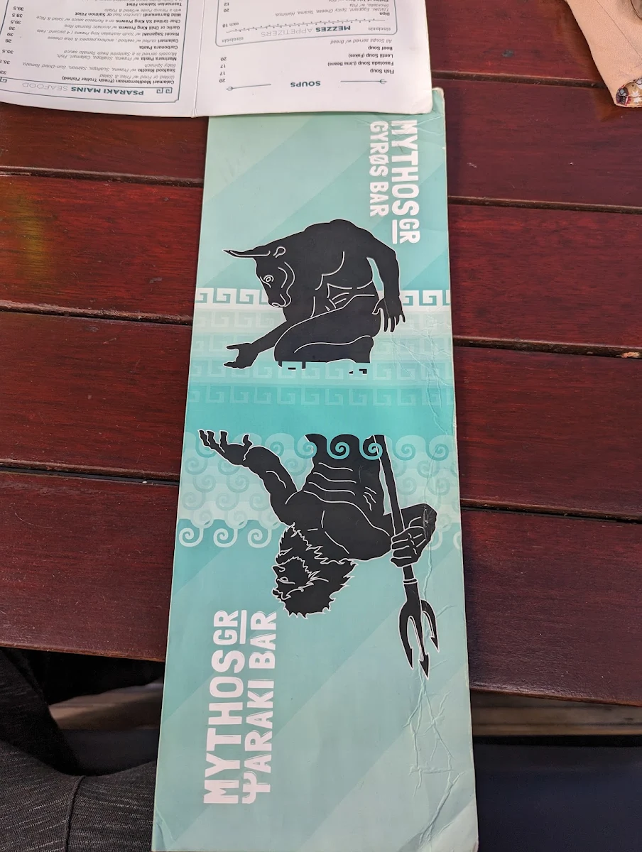 Menu, Mythos Gyros Bar