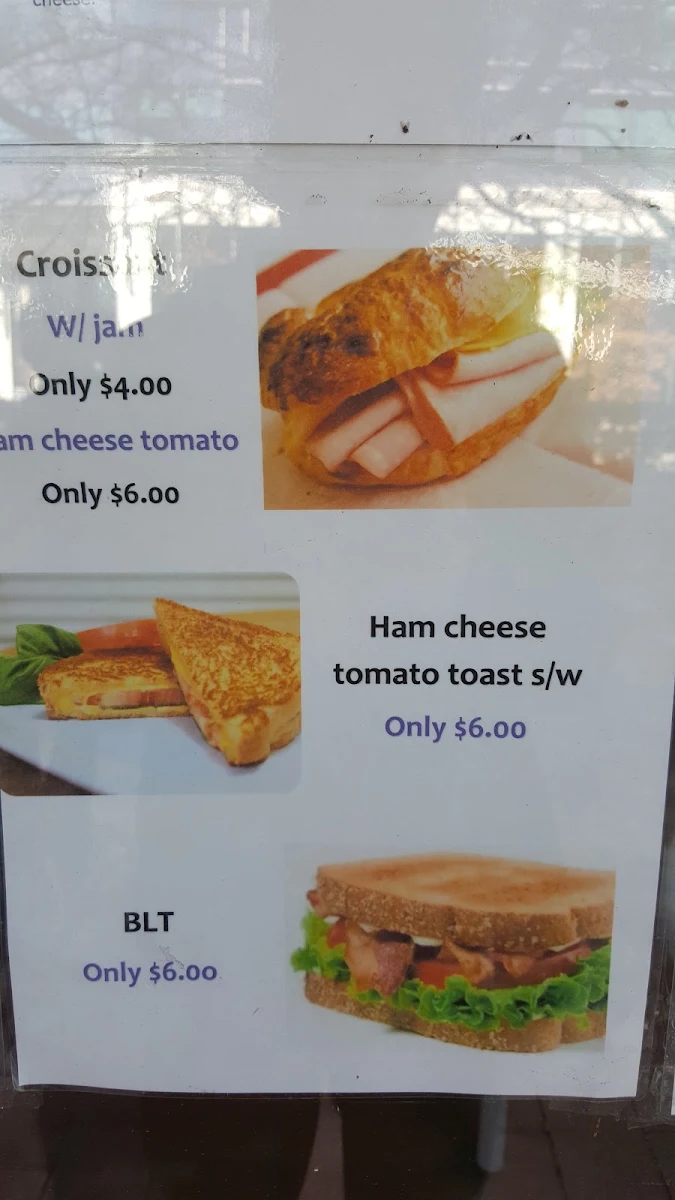 Menu, Cafe 54