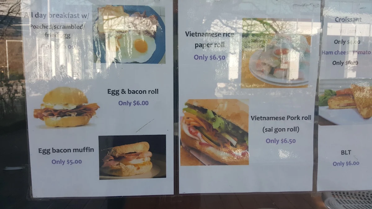 Menu, Cafe 54