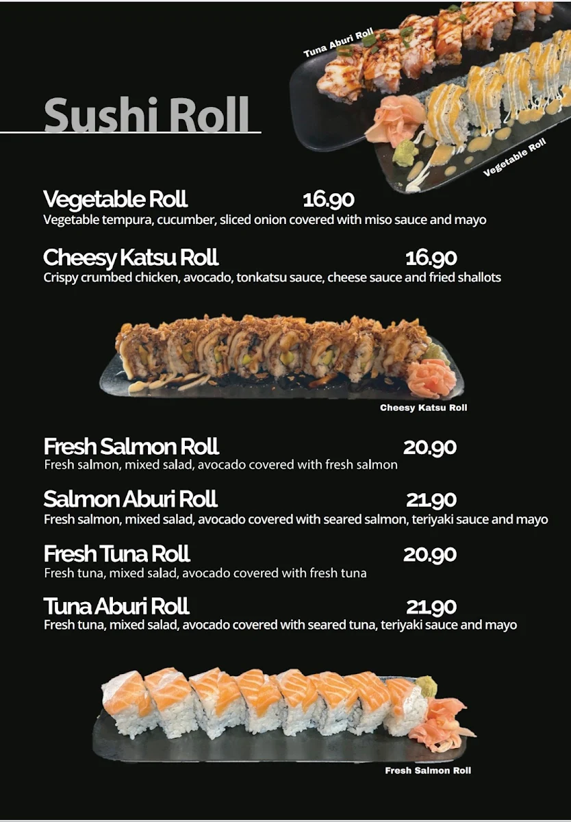 Menu, Izakaya Kura