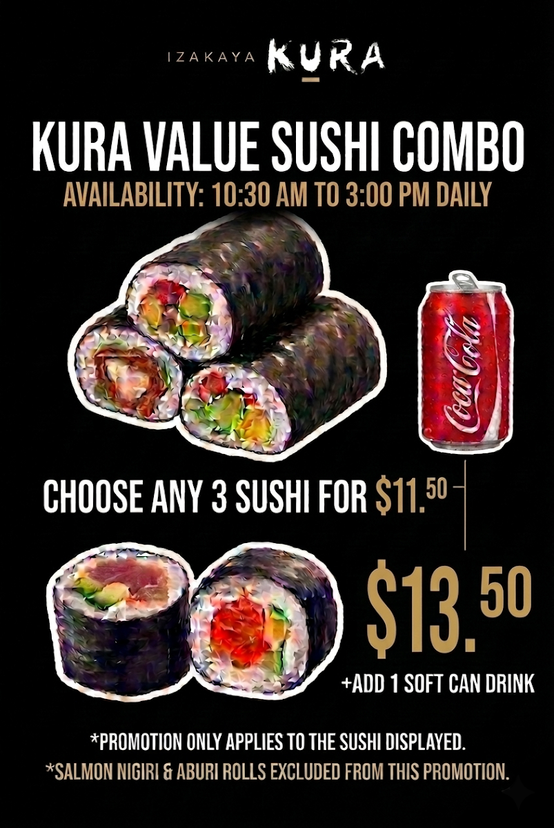 Menu, Izakaya Kura