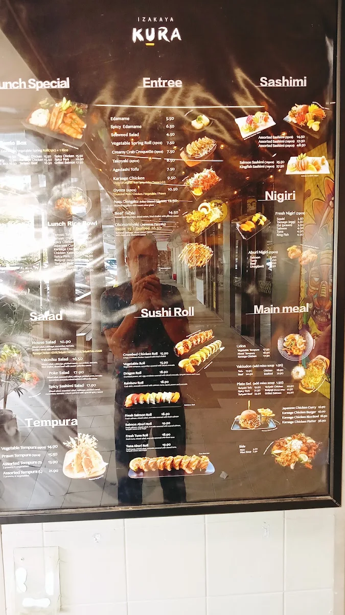 Menu, Izakaya Kura