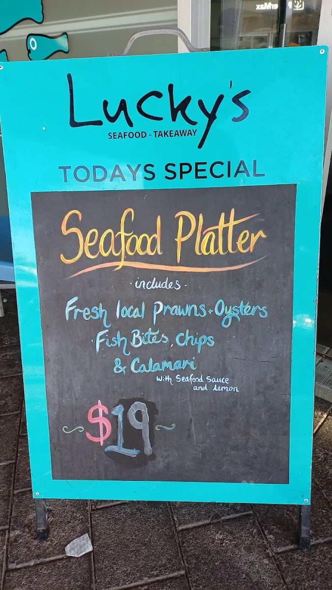 Menu, Lucky's Seafood