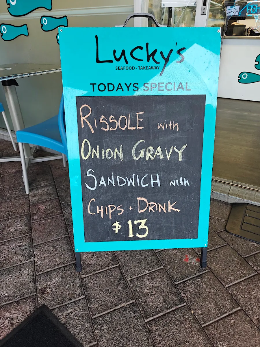 Menu, Lucky's Seafood