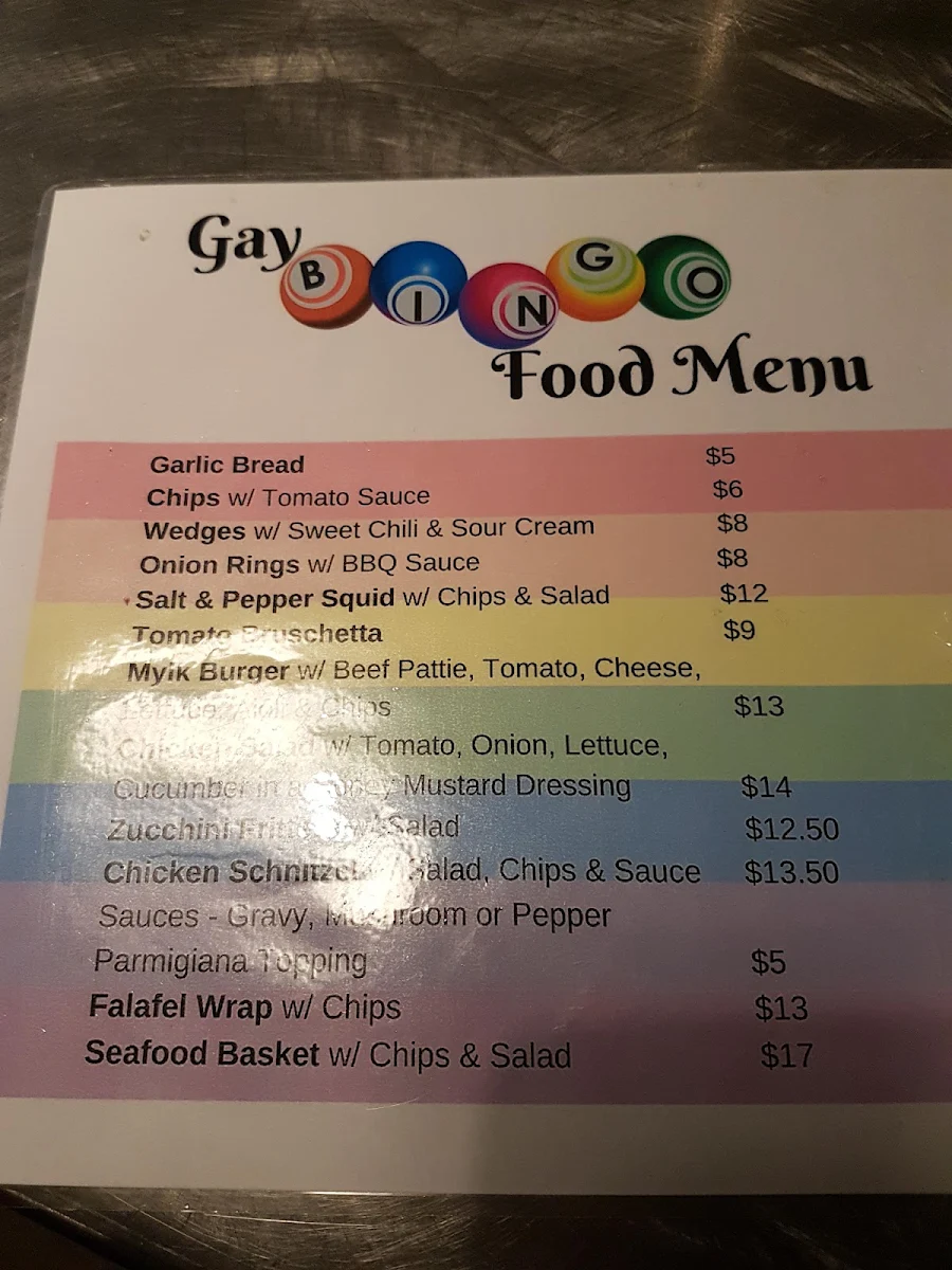 Menu, Mylk Bar