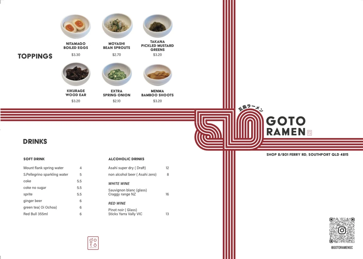Menu, GOTO RAMEN
