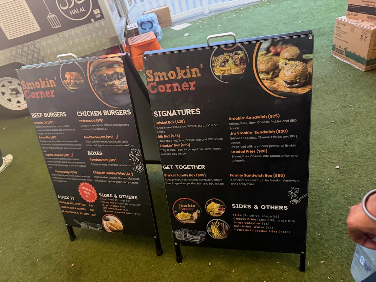 Menu, Smokin’ Corner - BBQ and Grill