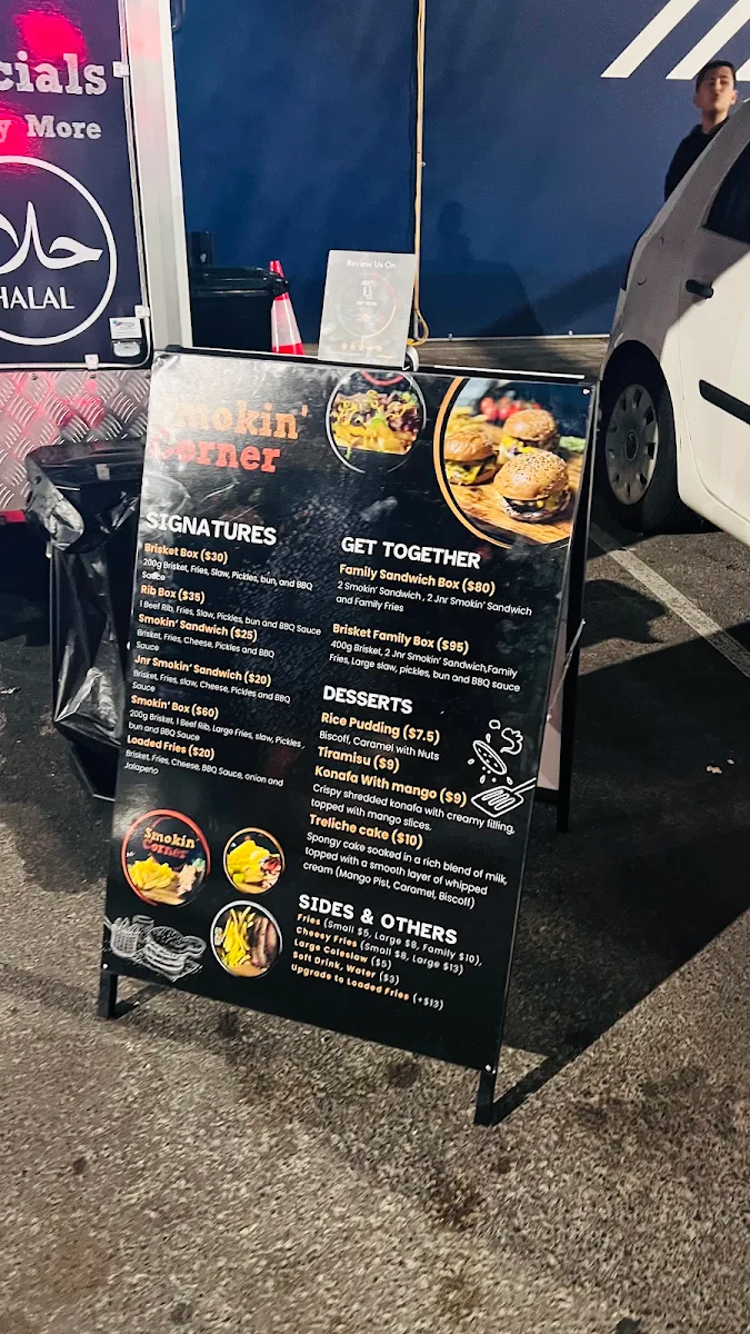 Menu, Smokin’ Corner - BBQ and Grill