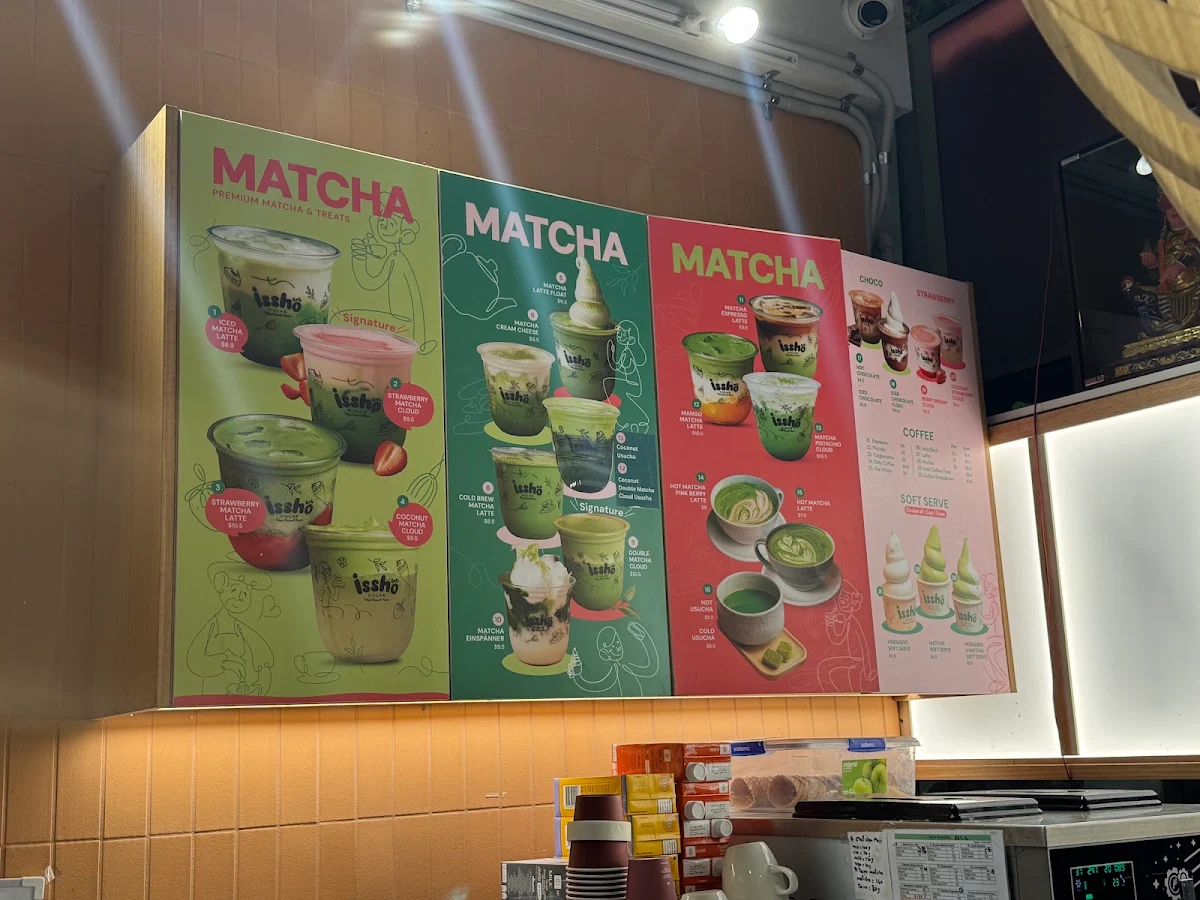 Menu, Issho Cafe - Tokyo Dessert House