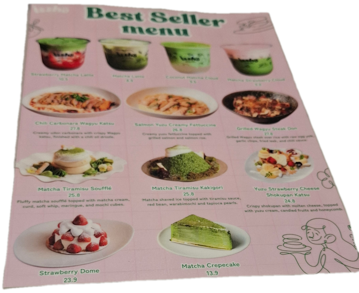 Menu, Issho Cafe - Tokyo Dessert House