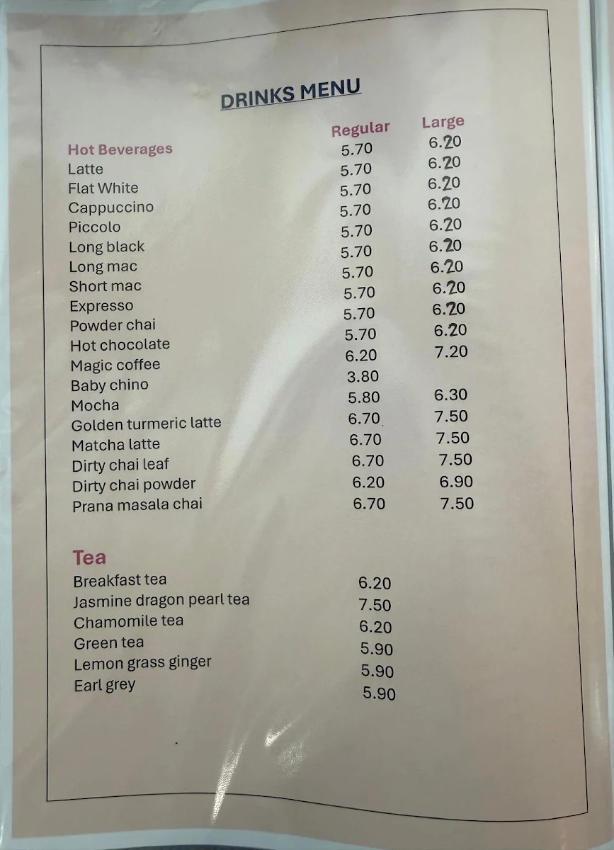 Menu, Peter Cat