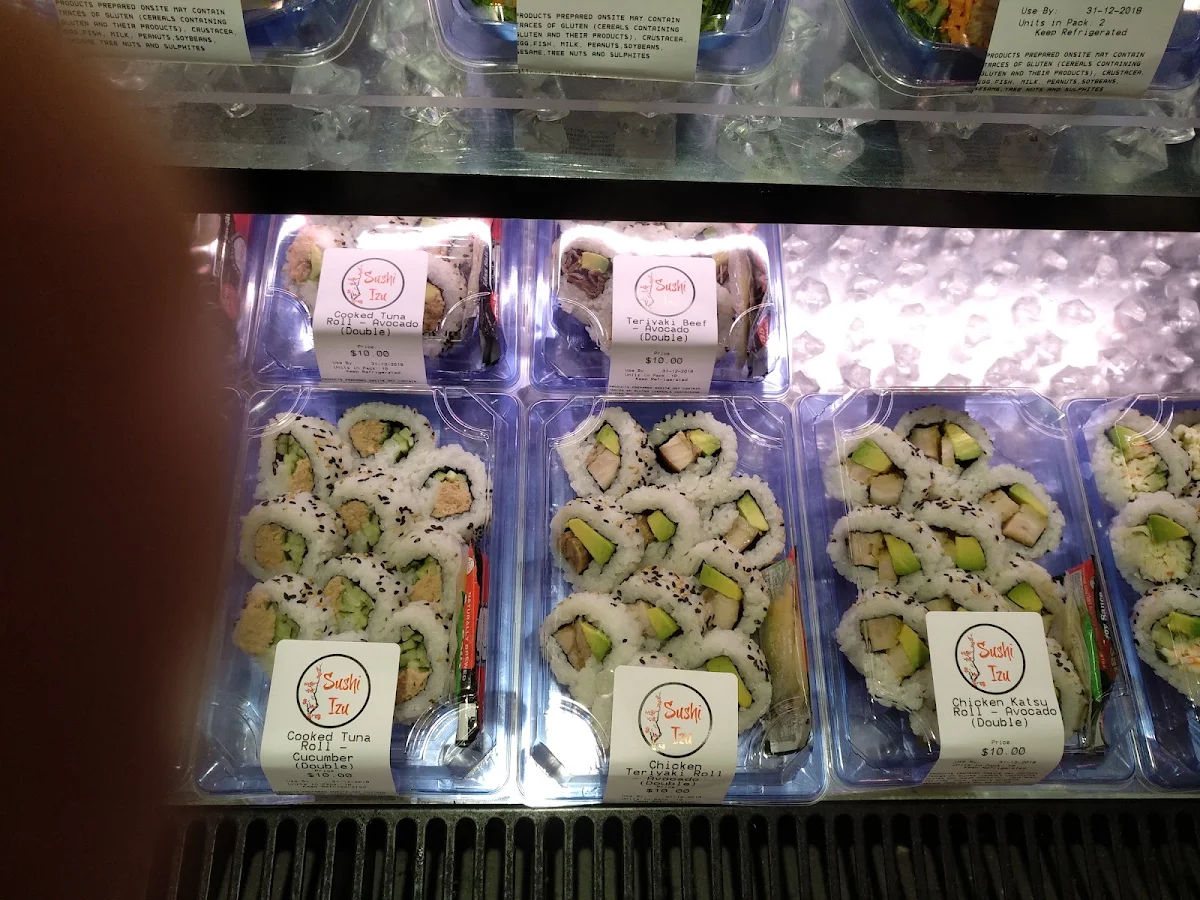 Menu, Sushi Izu