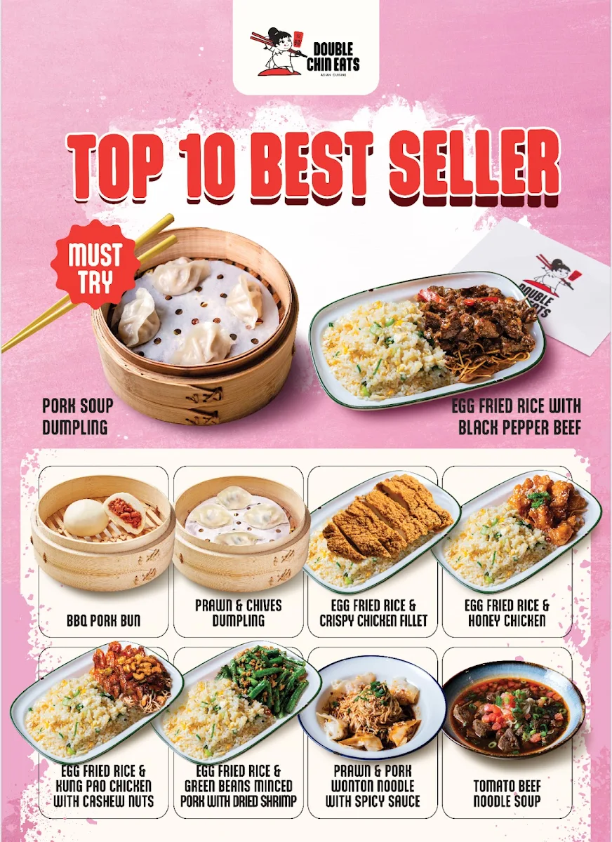 Menu, Double Chin Eats (双囍) - Broadway