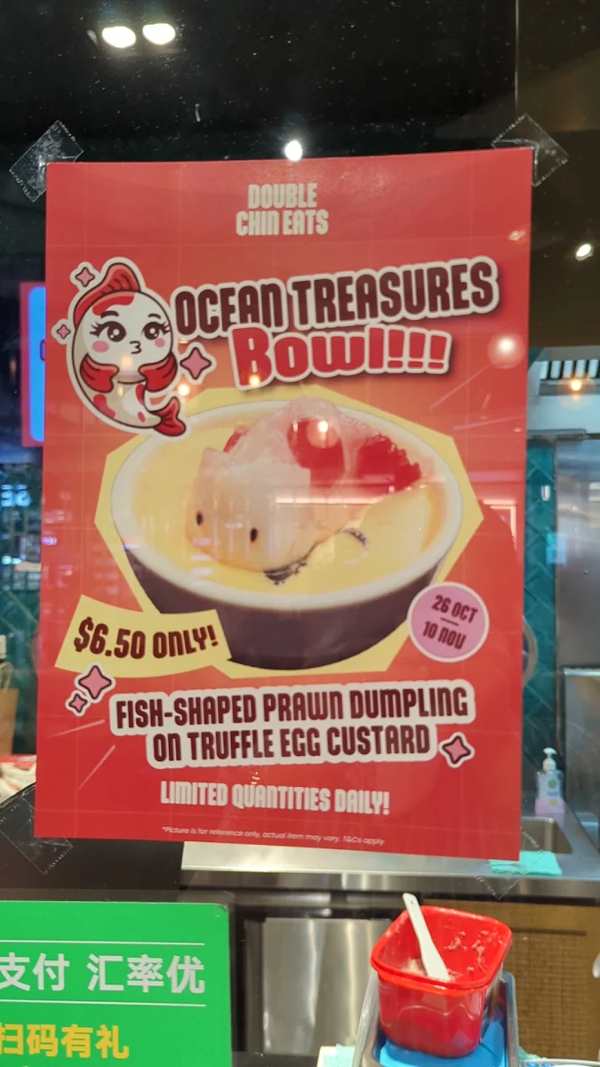 Menu, Double Chin Eats (双囍) - Broadway