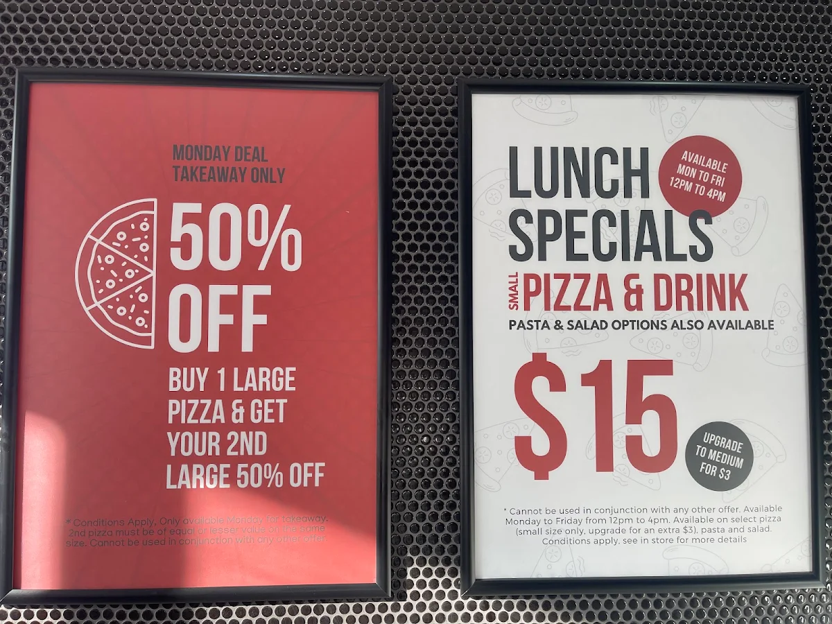 Menu, Arthur's Pizza - Willoughby