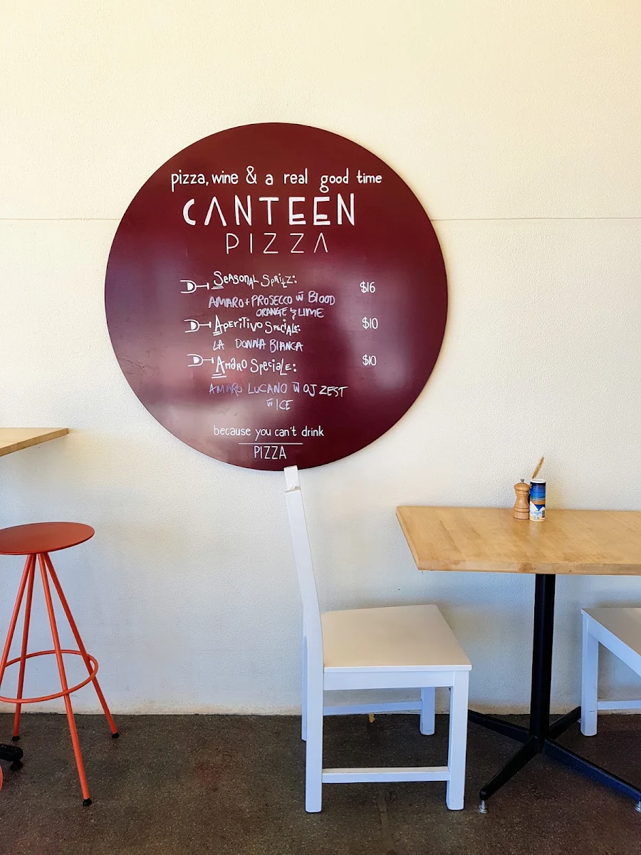 Menu, Canteen Pizza
