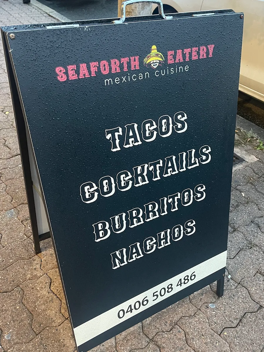 Menu, Seaforth Eatery Mexican Cuisine