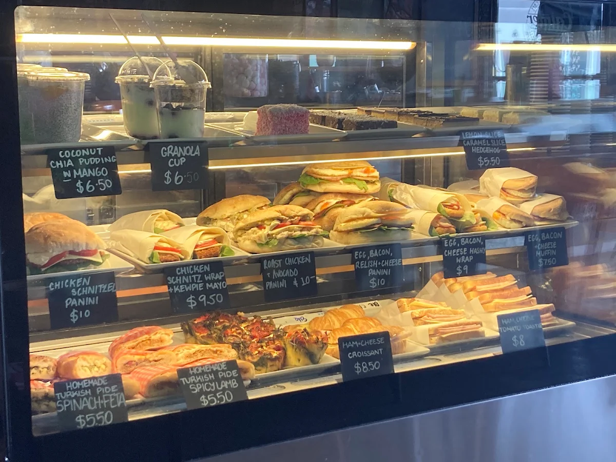 Menu, Calmer Cafe