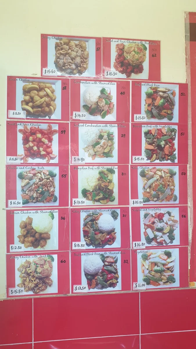 Menu, Noodle Cuisine Bar