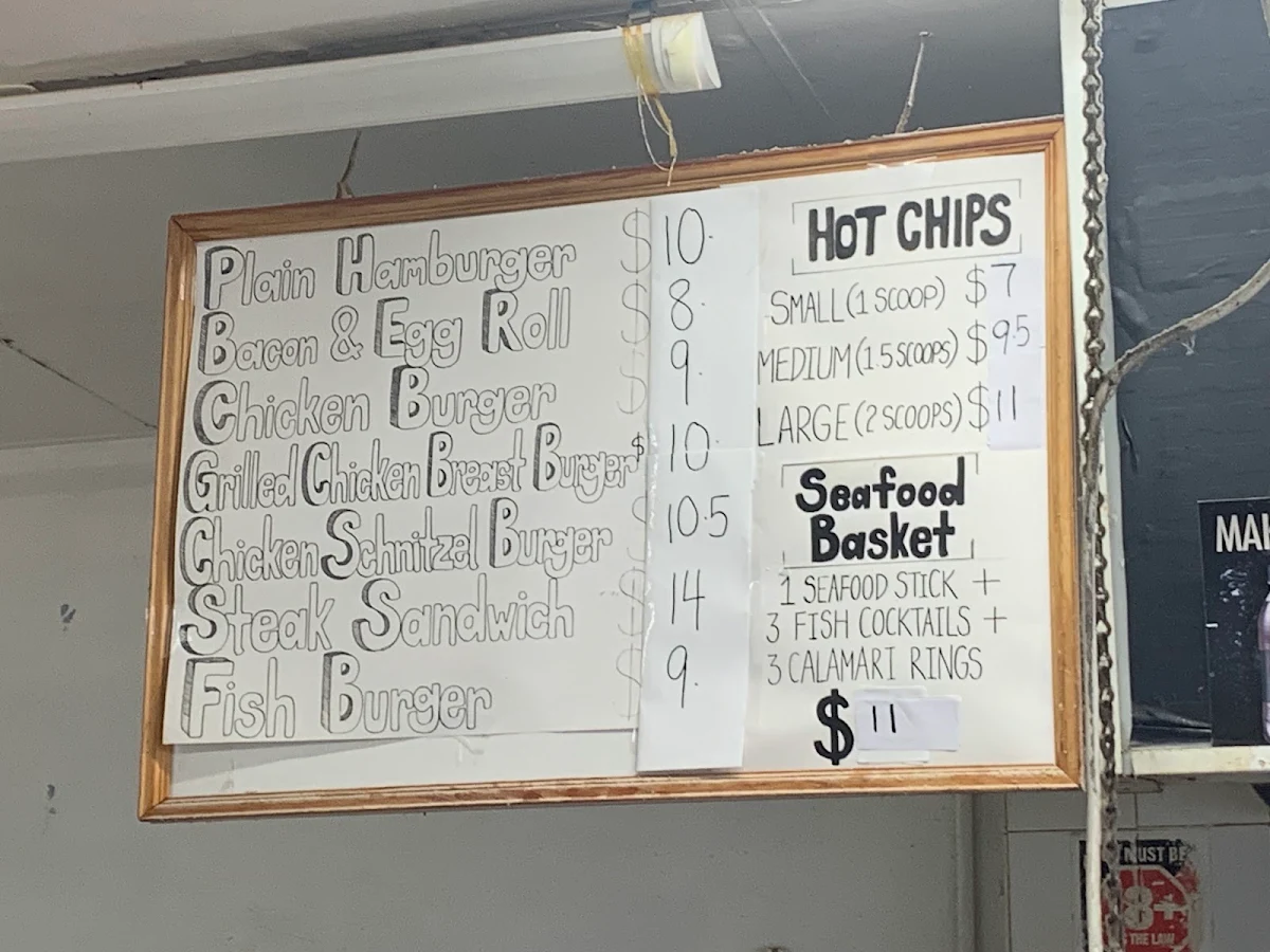 Menu, Berowra Takeaway