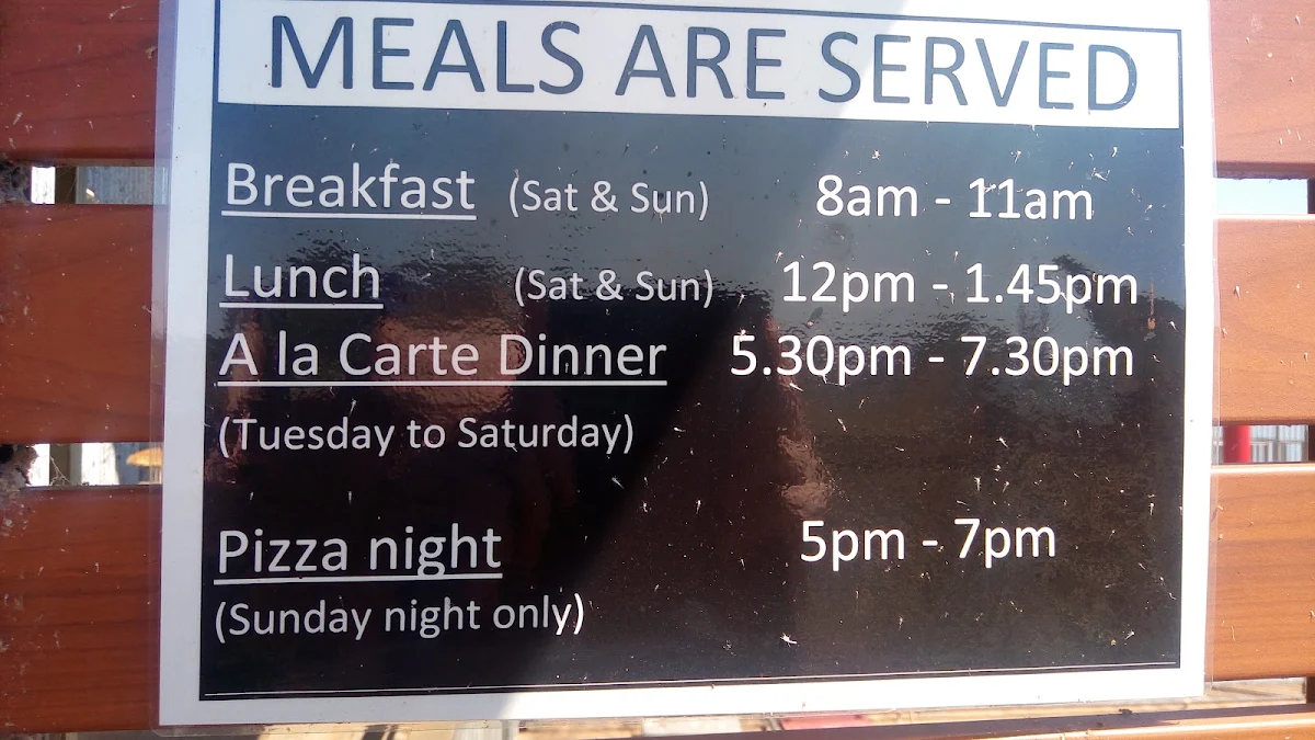 Menu, PumpHouse Kununurra